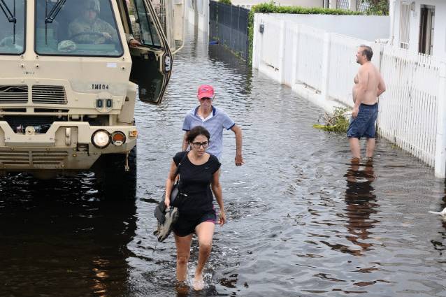 Puerto Rico National Guard assisting victims of Hurricane Maria